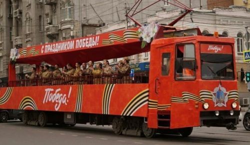 В Ростове 9 мая по городу будет курсировать трамвай Победы