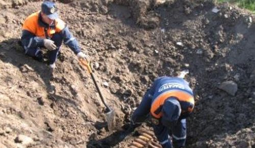 В Ростовской области нашли несколько сотен боеприпасов времён ВОВ