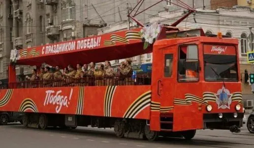 В Ростове 9 мая по городу будет курсировать трамвай Победы